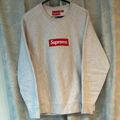 Supreme Box Logo Crewneck Sweatshirt "Ash Grey" (18FW)