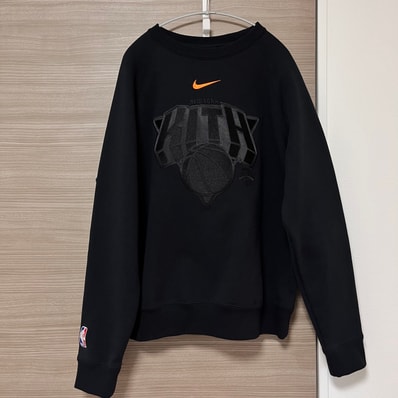Kith x Nike x New York Knicks Fleece Crewneck "Black"