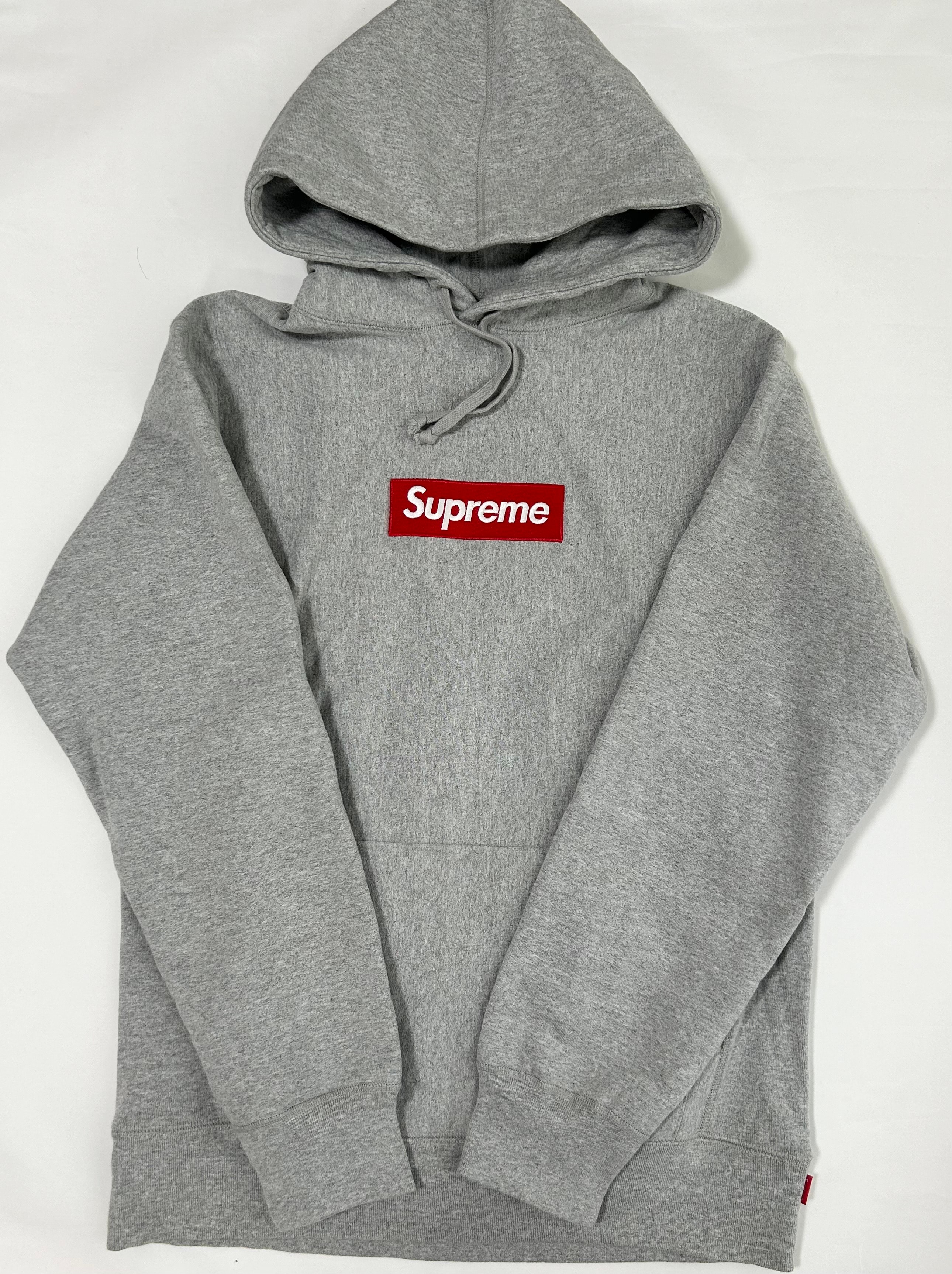 Supreme Box Logo Hooded Sweatshirt "Heather Grey" (13FW)