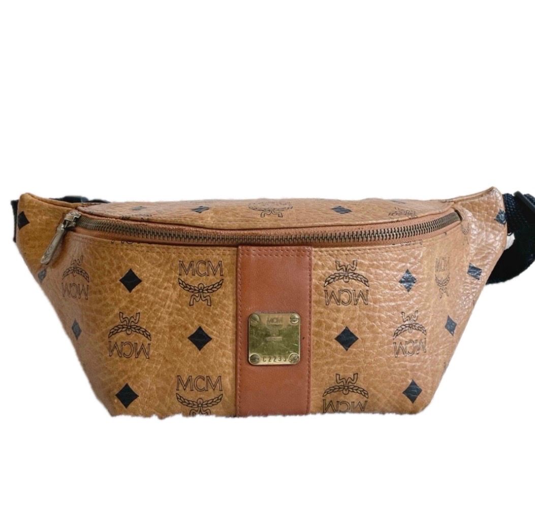 MCM エムシーエム ヴィセトス PVC ウエストポーチ ボディバッグ
