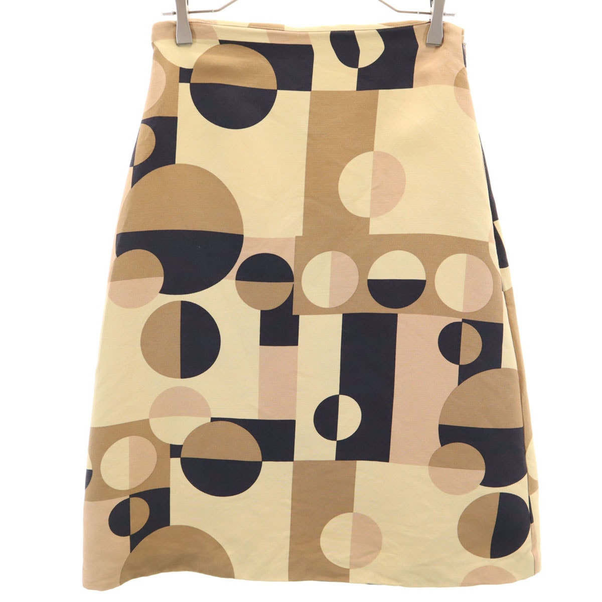 MARNI マルニ イタリア製 総柄 ミモレ丈スカート 42 ベージュ