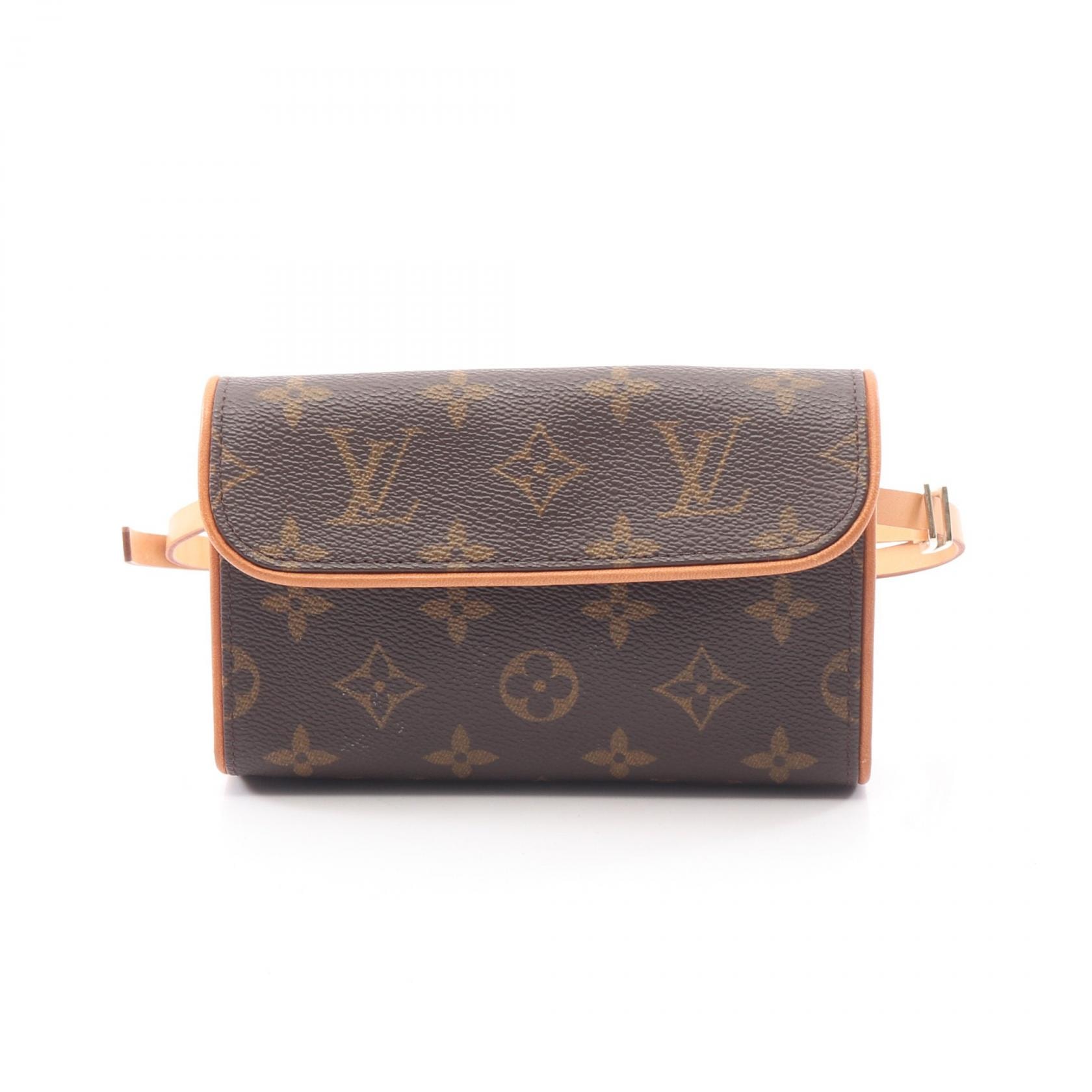 ルイ・ヴィトン LOUIS VUITTON ポシェットフロランティーヌ ウエストバッグ ボディバッグ バッグ PVCコーティングキャンバス レザー モノグラム レディース ブラウン系 M51855 【中古】