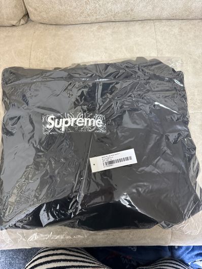 Supreme Bandana Box Logo Hooded Sweatshirt "Black"