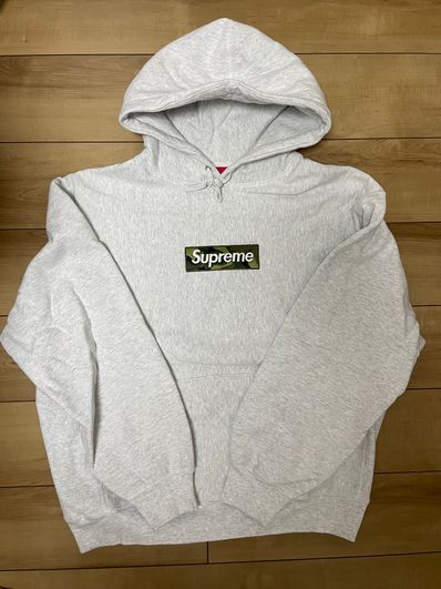 Supreme Box Logo Hooded Sweatshirt "Ash Grey" (23FW)