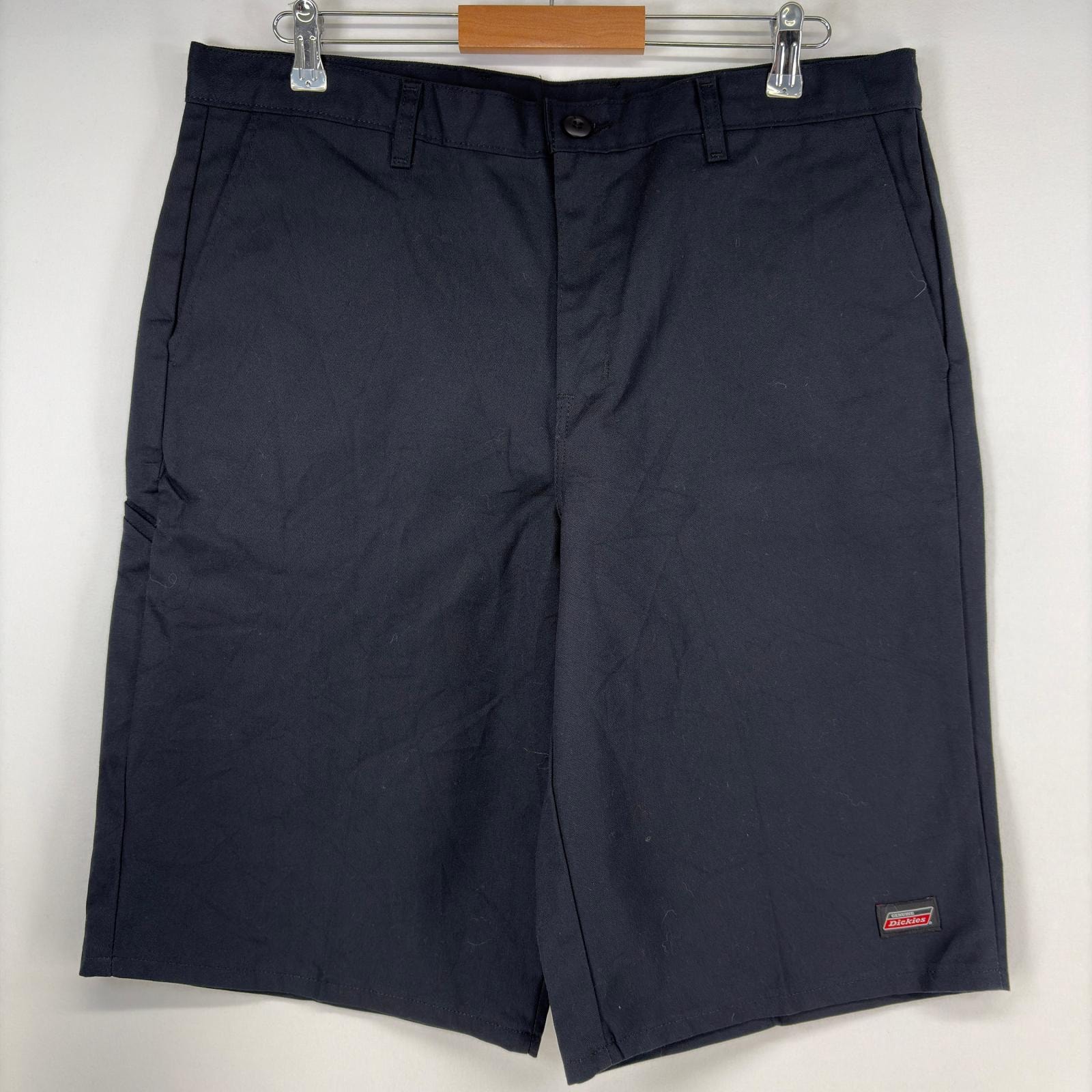 古着 ディッキーズ Dickies ショートパンツ ワーク ツールポケット ワンポイントロゴ ハーフパンツ w36  ブラック メンズ