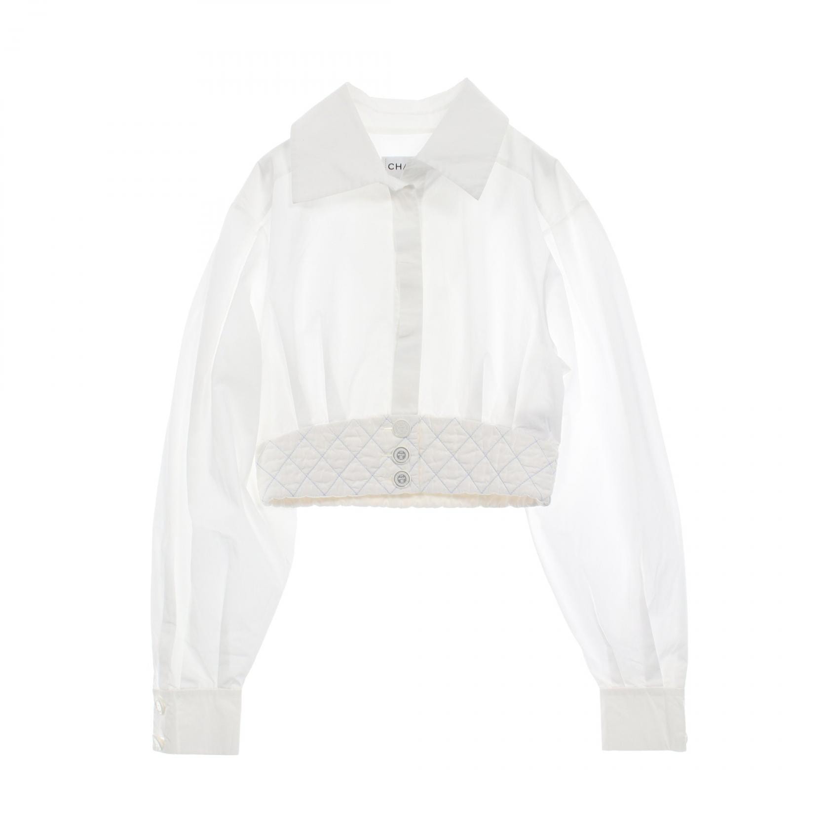 シャネル CHANEL 衣料品 トップス コットン レディース ホワイト系 【中古】