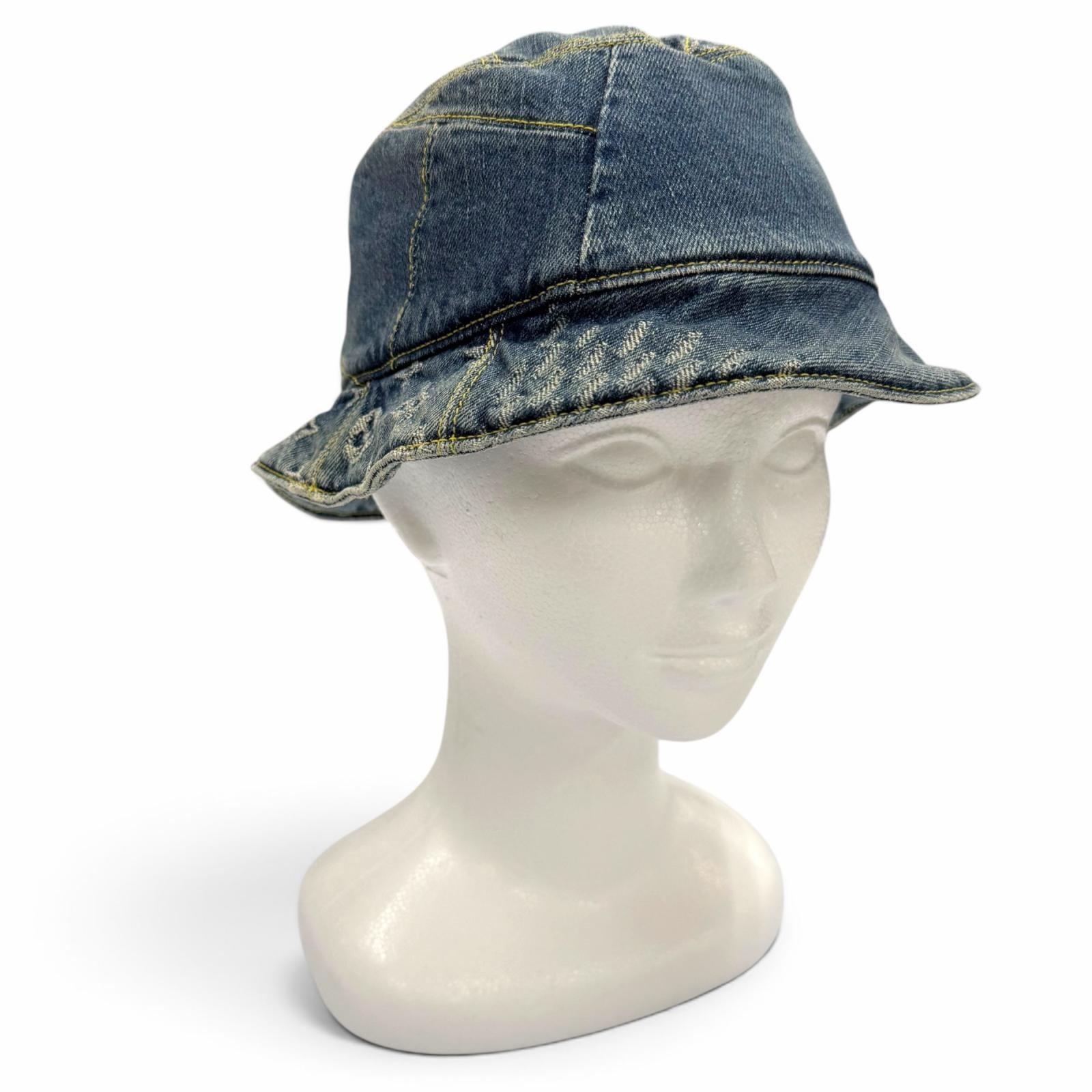 Louis Vuitton x Nigo Damier Geant Wave Monogram Hat "Blue"
