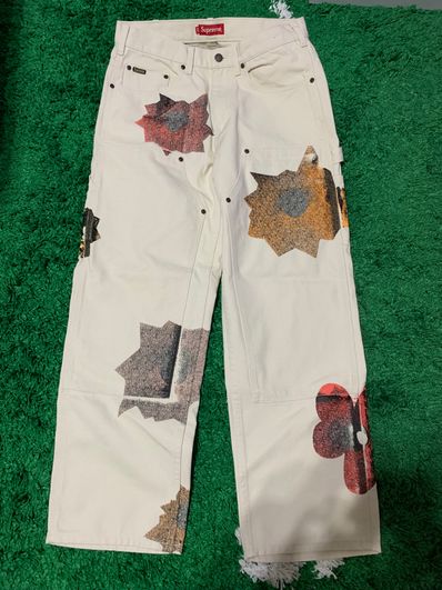 Supreme Nate Lowman Double Knee Painter Pant "Natural"
