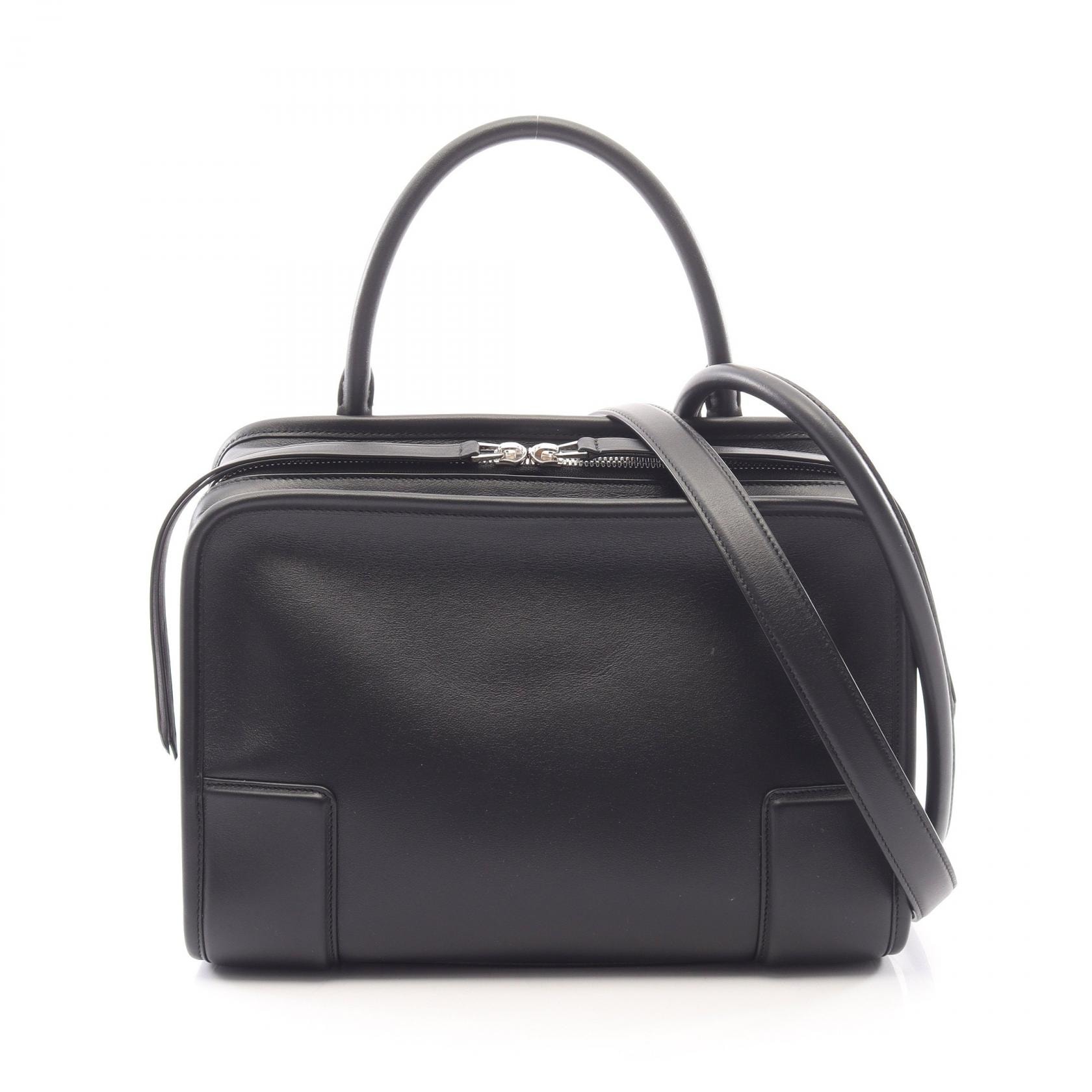 ロエベ LOEWE アマソナ180 ミディアム 2WAY ハンドバッグ バッグ レザー レディース ブラック系 A03918MX01 【新品】
