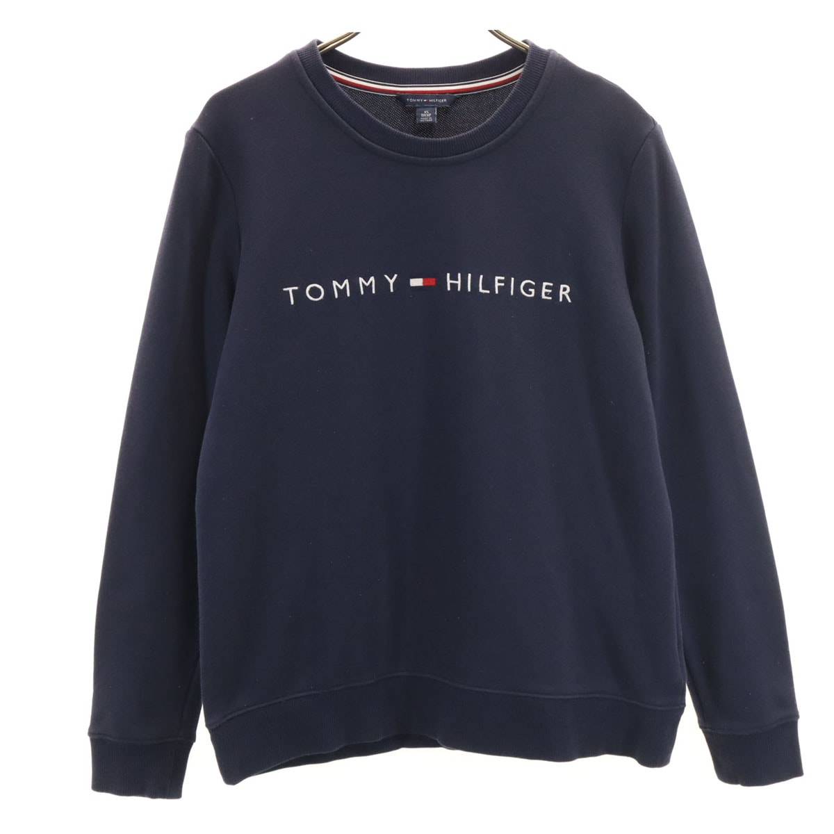 TOMMY HILFIGER トミーヒルフィガー 長袖 スウェット トレーナー XS ネイビー