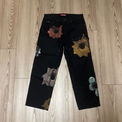 Supreme Nate Lowman Double Knee Painter Pant "Black"
