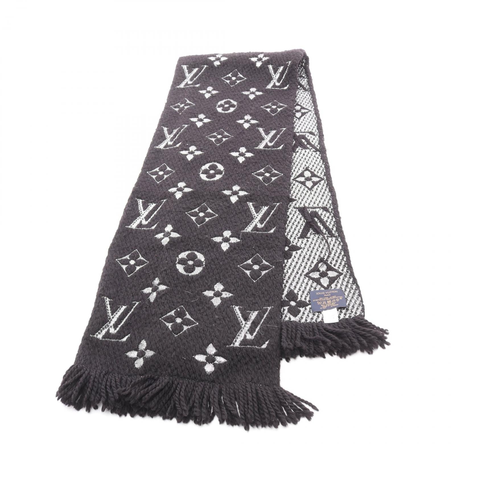 Louis Vuitton Logomania Scarf Shine "Noir"