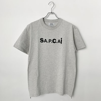 sacai x A.P.C. T-SHIRT KIYO "Light Gray"