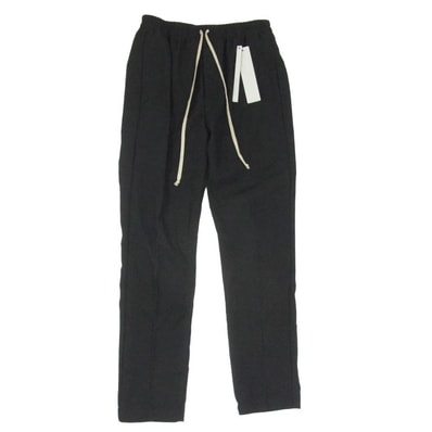 Rick Owens リックオウエンス 24AW RU02D6390-WGP PORTERVILLE期 Drawstring Slim Long ドローストリング トラックパンツ ブラック系 50【中古】
