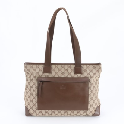 ■極美品 グッチ GGキャンバス 019 0426 トート バッグ
