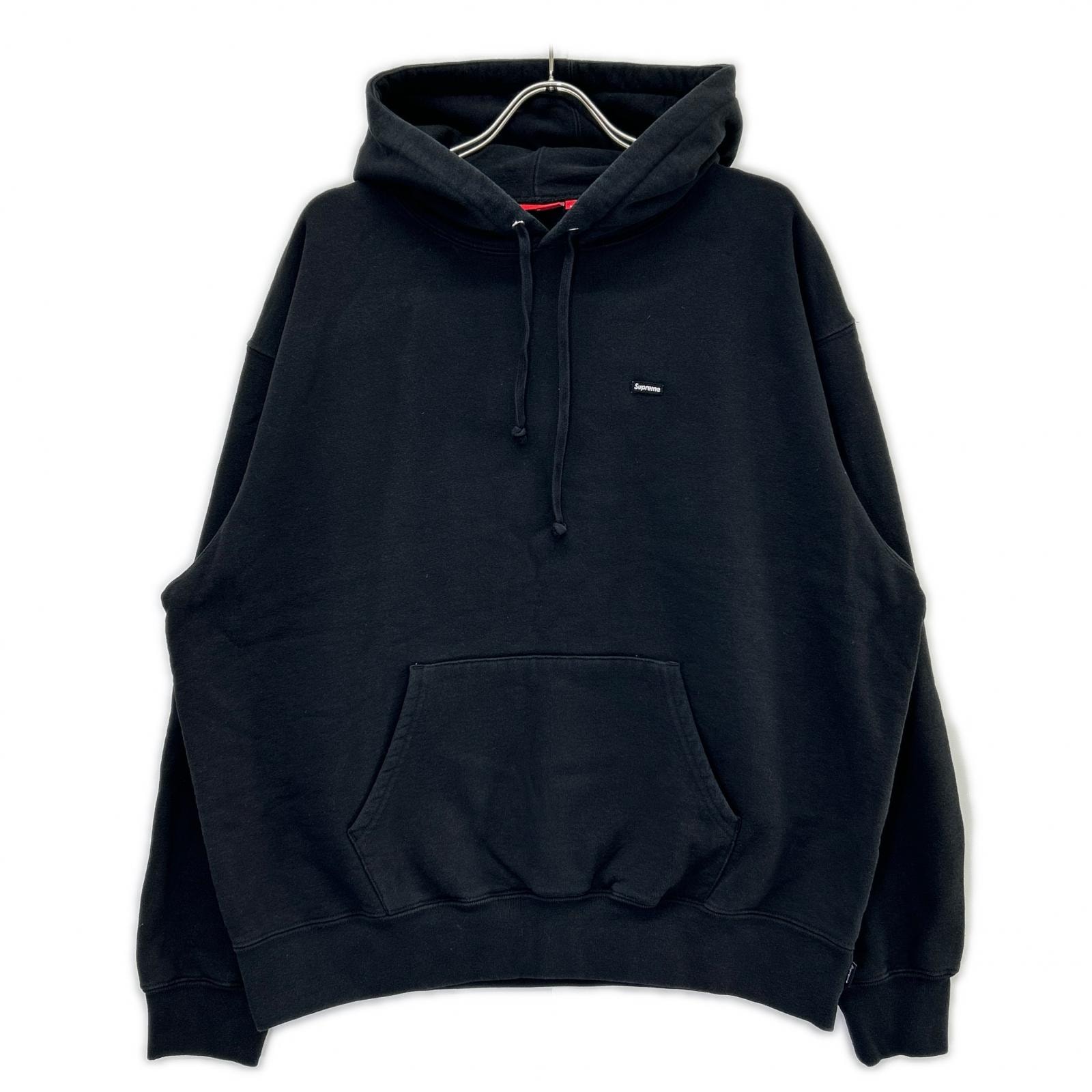 シュプリーム ブラック Small Box Hooded Sweatshirt L