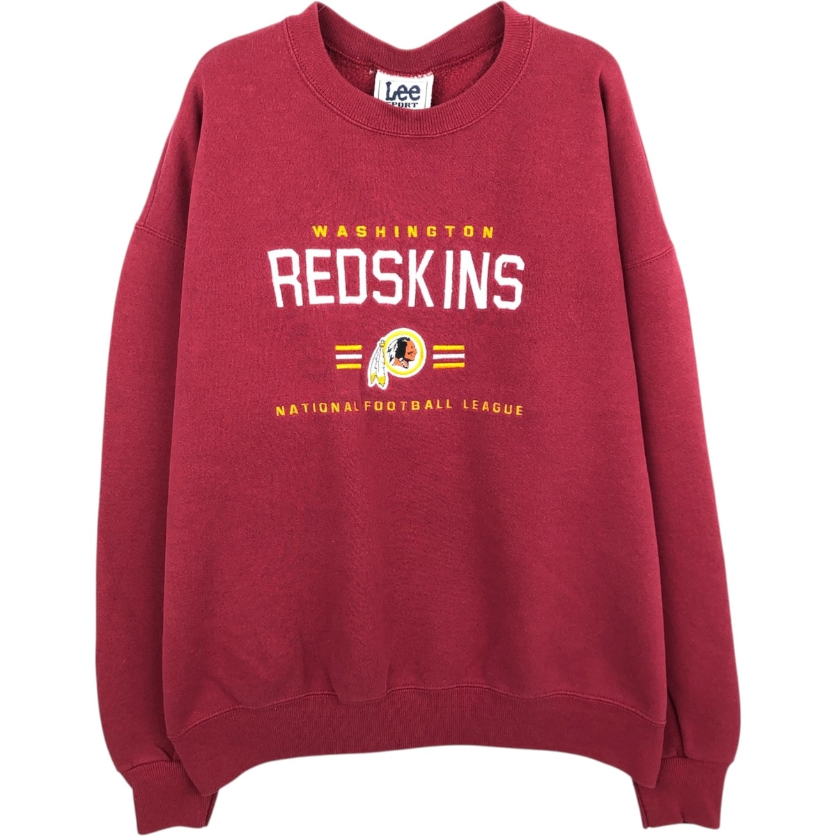 古着 90年代 リー Lee SPORT NFL WASHINGTON REDSKINS ワシントンレッドスキンズ プリントスウェットシャツ トレーナー USA製 メンズL相当 ヴィンテージ/eaa614390