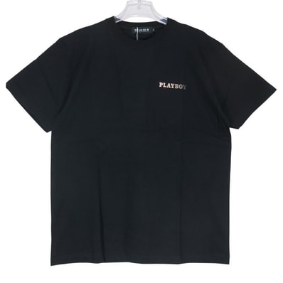 新品 BEAMS T ビームスティー x PLAYBOY プレイボーイ GRADATION PHOTO TEE グラデーション フォト Tシャツ ブラック 黒 ショートスリーブ 半袖 サイズL