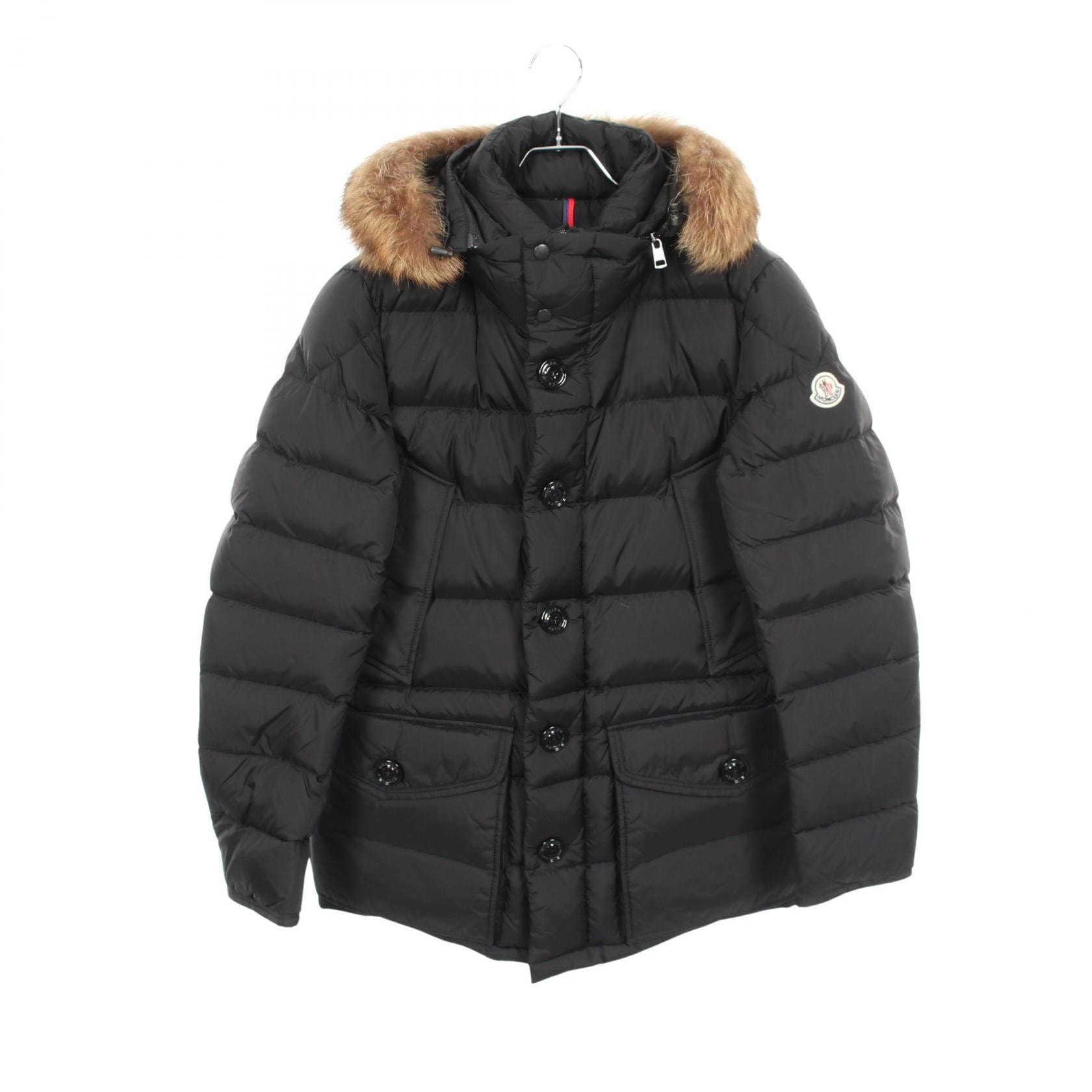 モンクレール MONCLER CLUNY ダウンジャケット 衣料品 アウター ナイロン メンズ ブラック系 4138025 【中古】