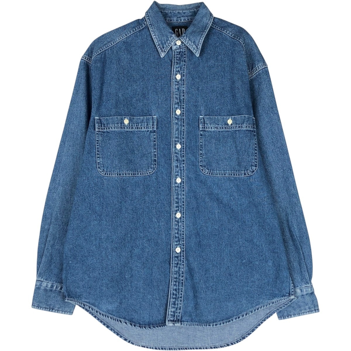 古着 90年代 ギャップ GAP DENIM オールドギャップ 長袖 デニムシャツ メンズM相当 ヴィンテージ/eaa663268