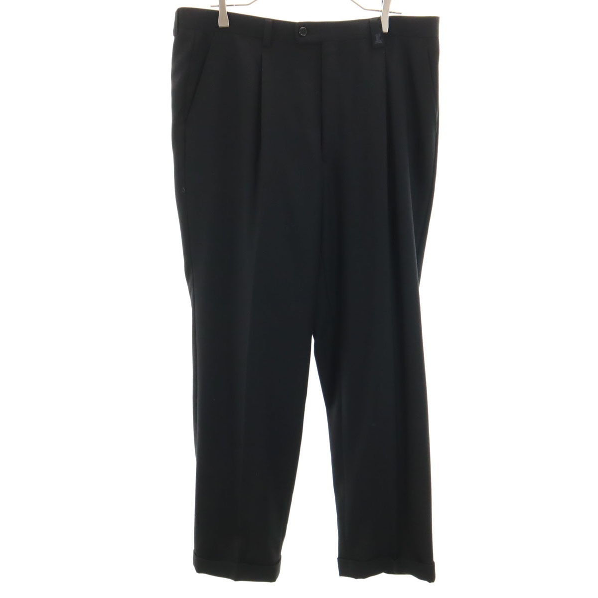 美品 LANVIN LA COLLECTION ランバンコレクション 日本製 スラックスパンツ 91 ブラック