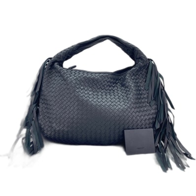 ボッテガヴェネタ BOTTEGAVENETA イントレチャート ハンドバッグ レザー【中古】