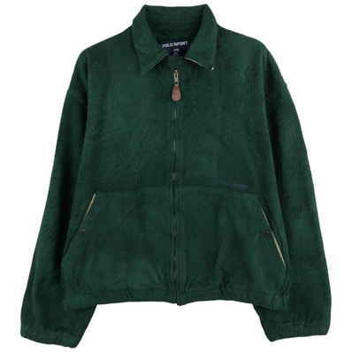 古着 90年代 ラルフローレン Ralph Lauren POLO SPORT ポロスポーツ スイングトップタイプ フリースジャケット USA製 メンズM相当 ヴィンテージ/eaa611771