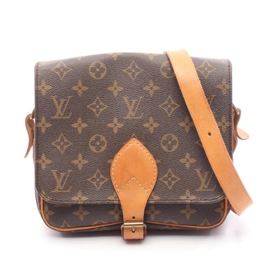 ルイ・ヴィトン LOUIS VUITTON カルトシエールMM ショルダーバッグ バッグ PVCコーティングキャンバス レザー モノグラム レディース ブラウン系 M51253 【中古】