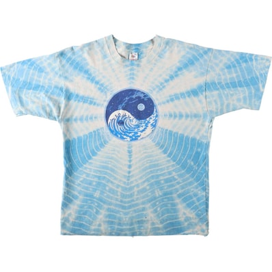 古着 90年代 フルーツオブザルーム FRUIT OF THE LOOM タイダイ柄 プリントTシャツ USA製 メンズXL相当 ヴィンテージ/evb036079