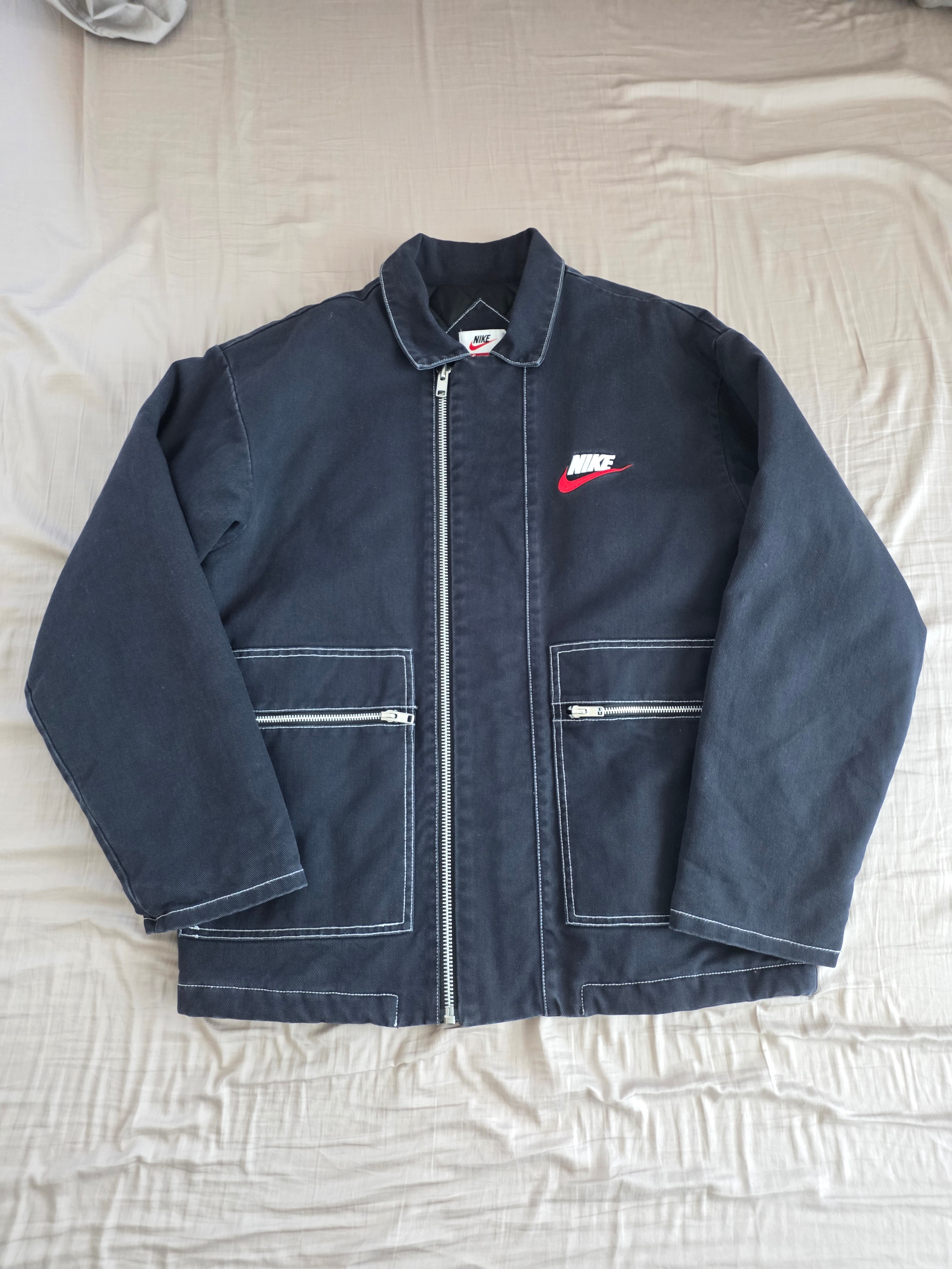 Supreme / NIKE® Double Zip Work Jacket "Black"