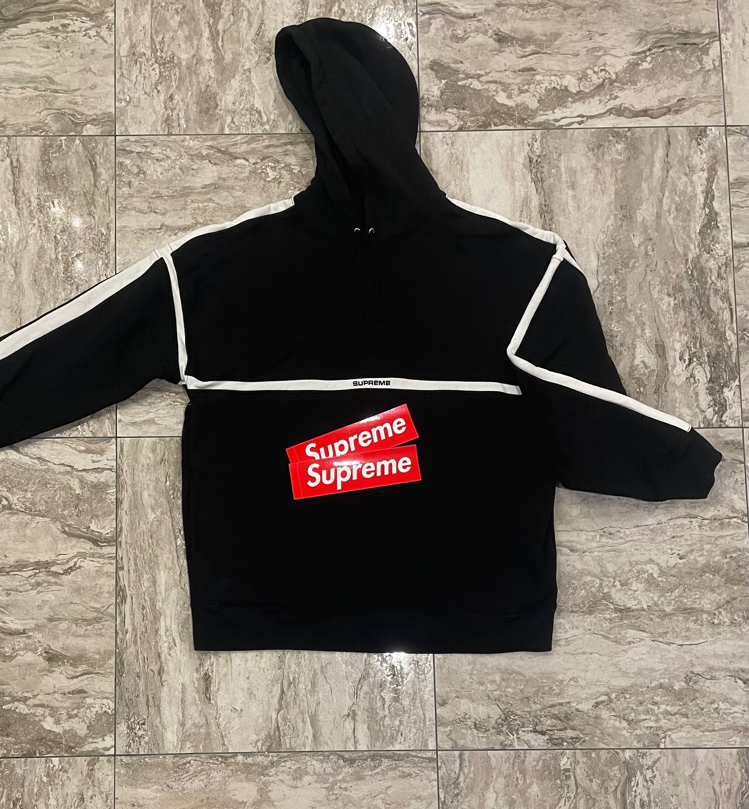 Supreme Cross Box Logo Hooded Sweatshirt "Black"