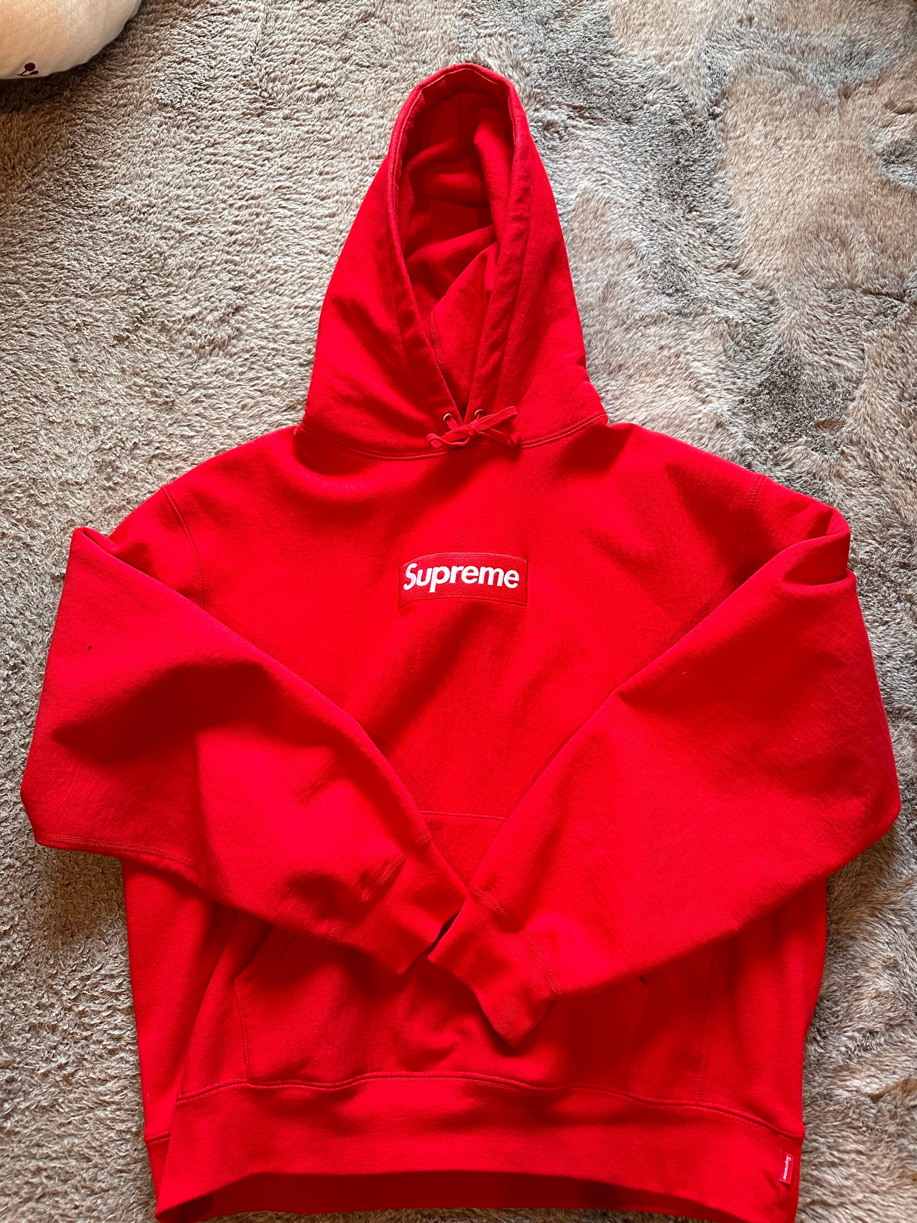 Supreme Box Logo Hooded Sweatshirt "Red" (23FW)