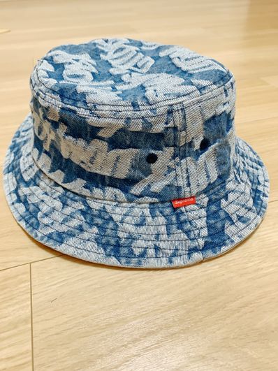 Supreme Fat Tip Jacquard Denim Crusher "Blue"