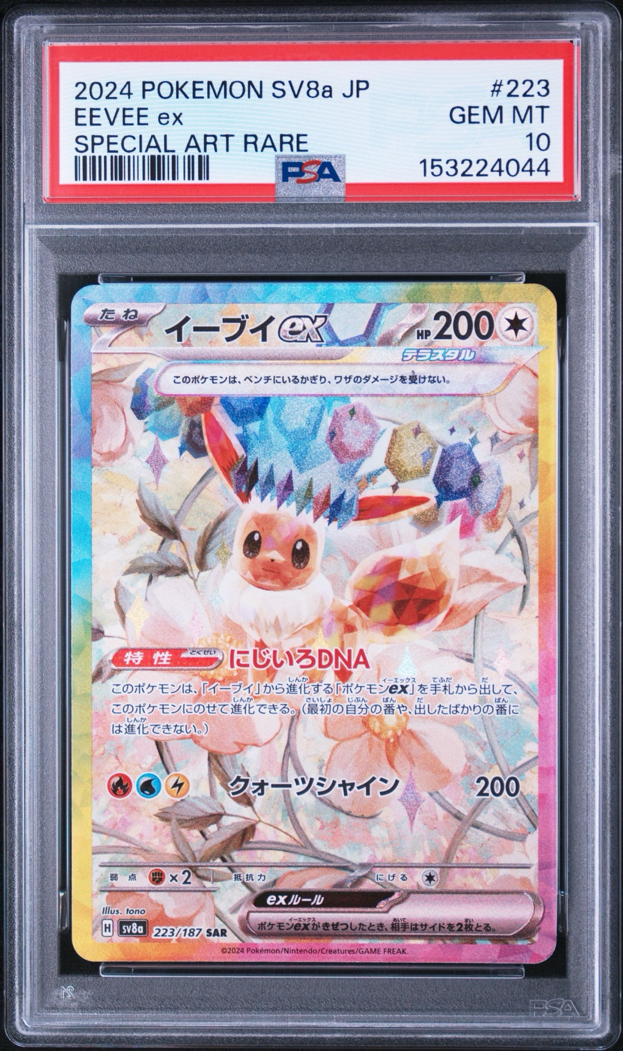 イーブイex SAR [SV8a 223/187](ハイクラスパック「テラスタルフェスex