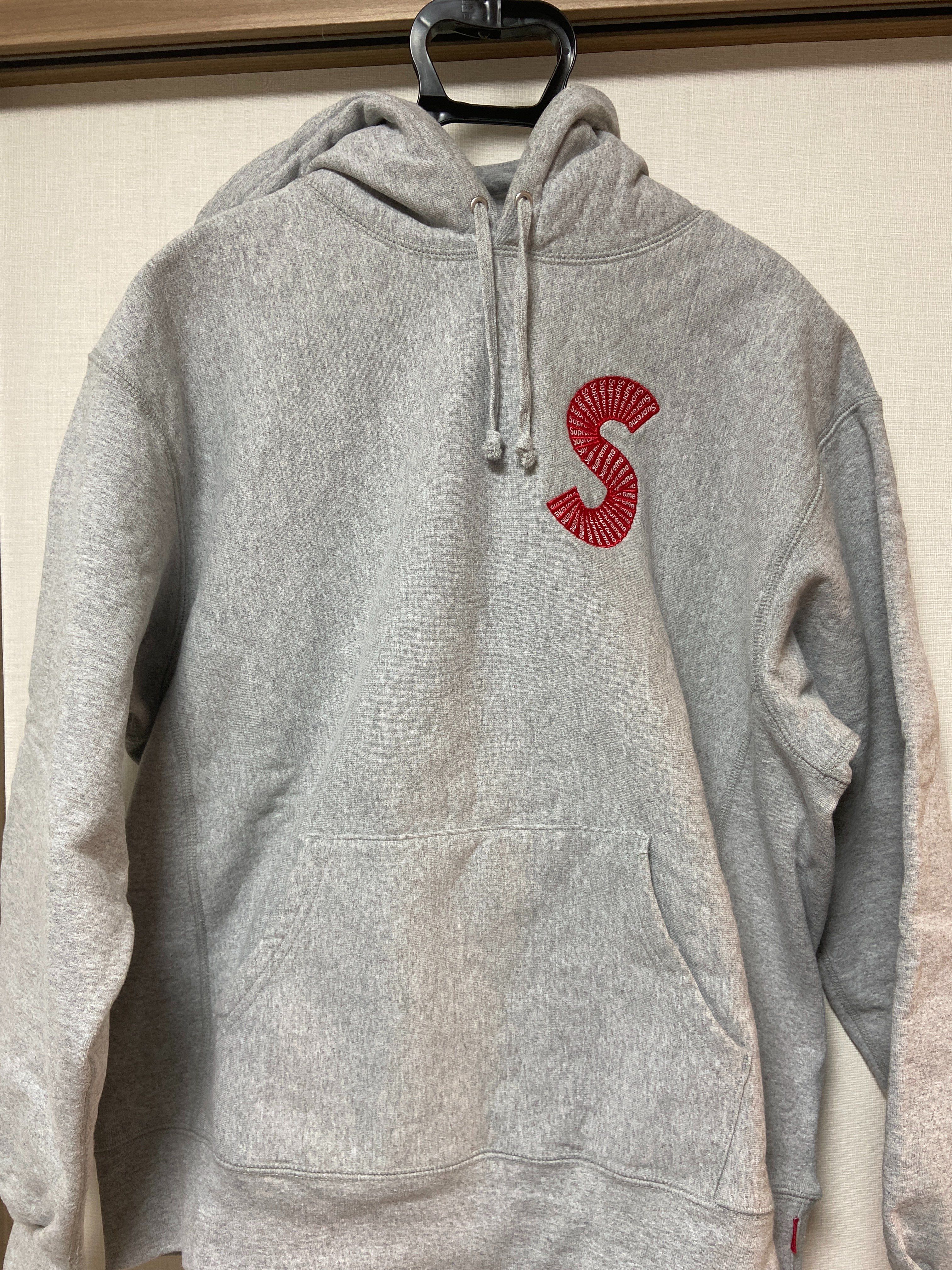 Supreme S Logo Hooded Sweatshirt "Heather Grey" (20FW)