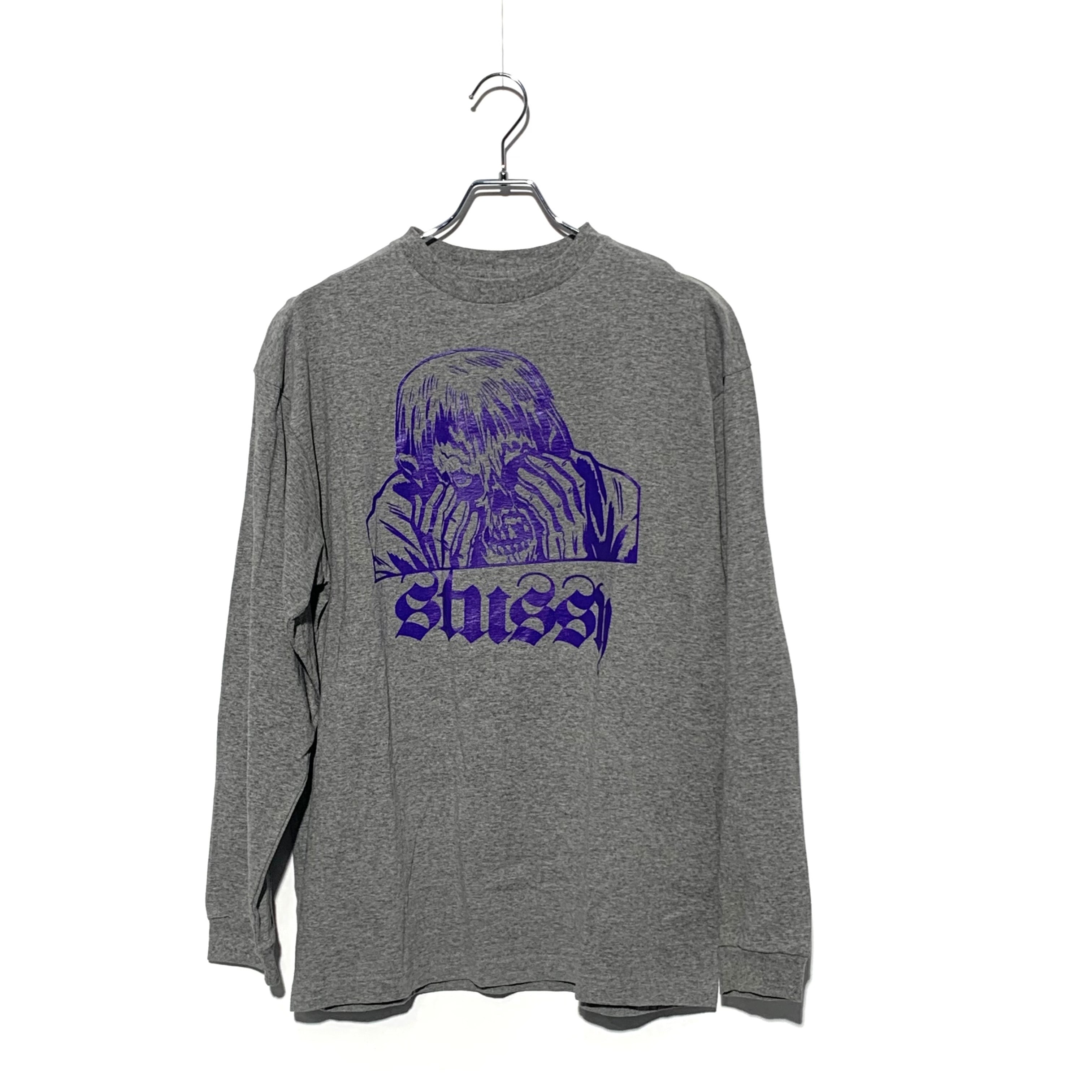 Stussy Zombie Graphic LS Tee Gray