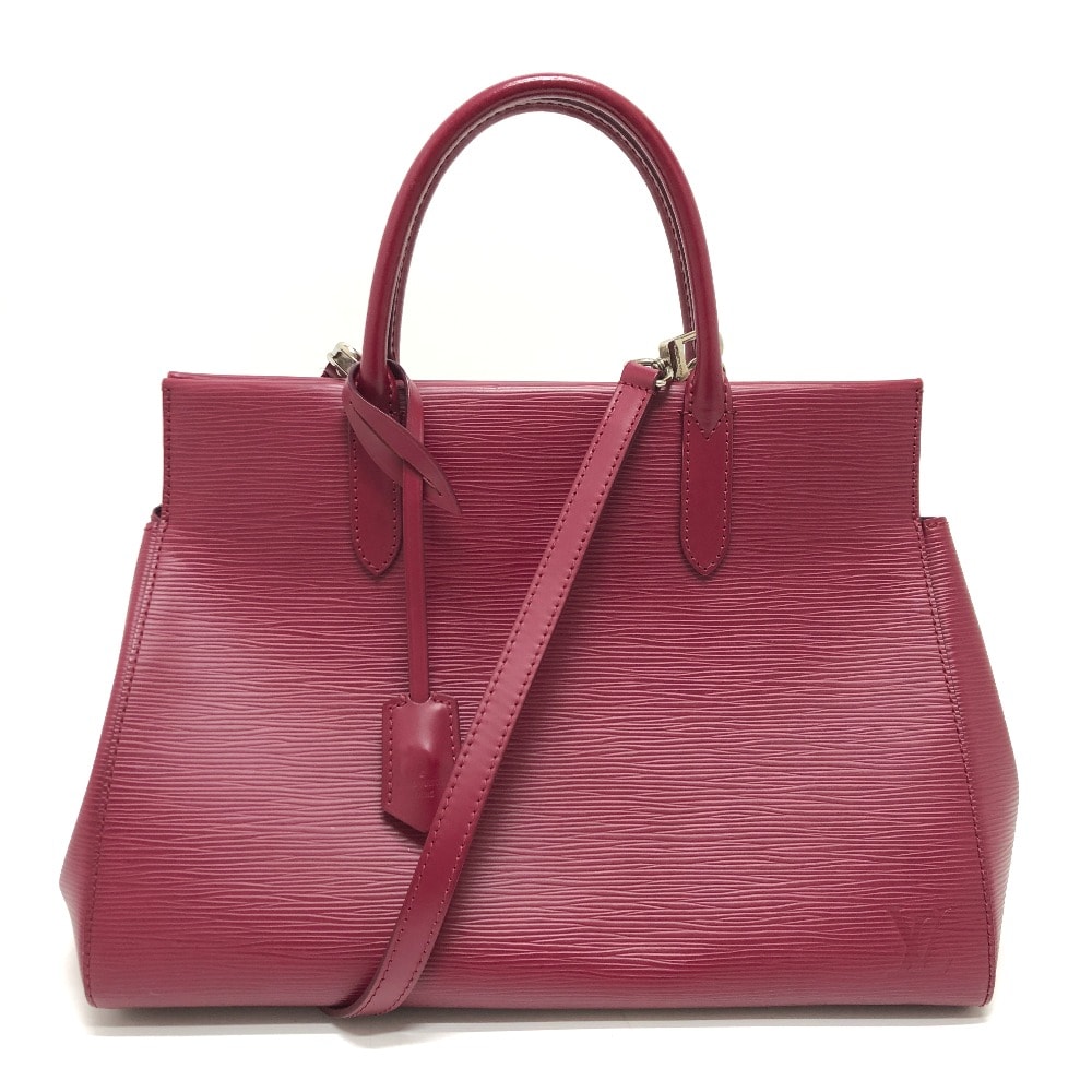 ルイヴィトン LOUIS VUITTON マルリー MM M94612 2WAY カバン 肩掛け 斜め掛け ハンドバッグ エピレザー フューシャ シルバー金具
