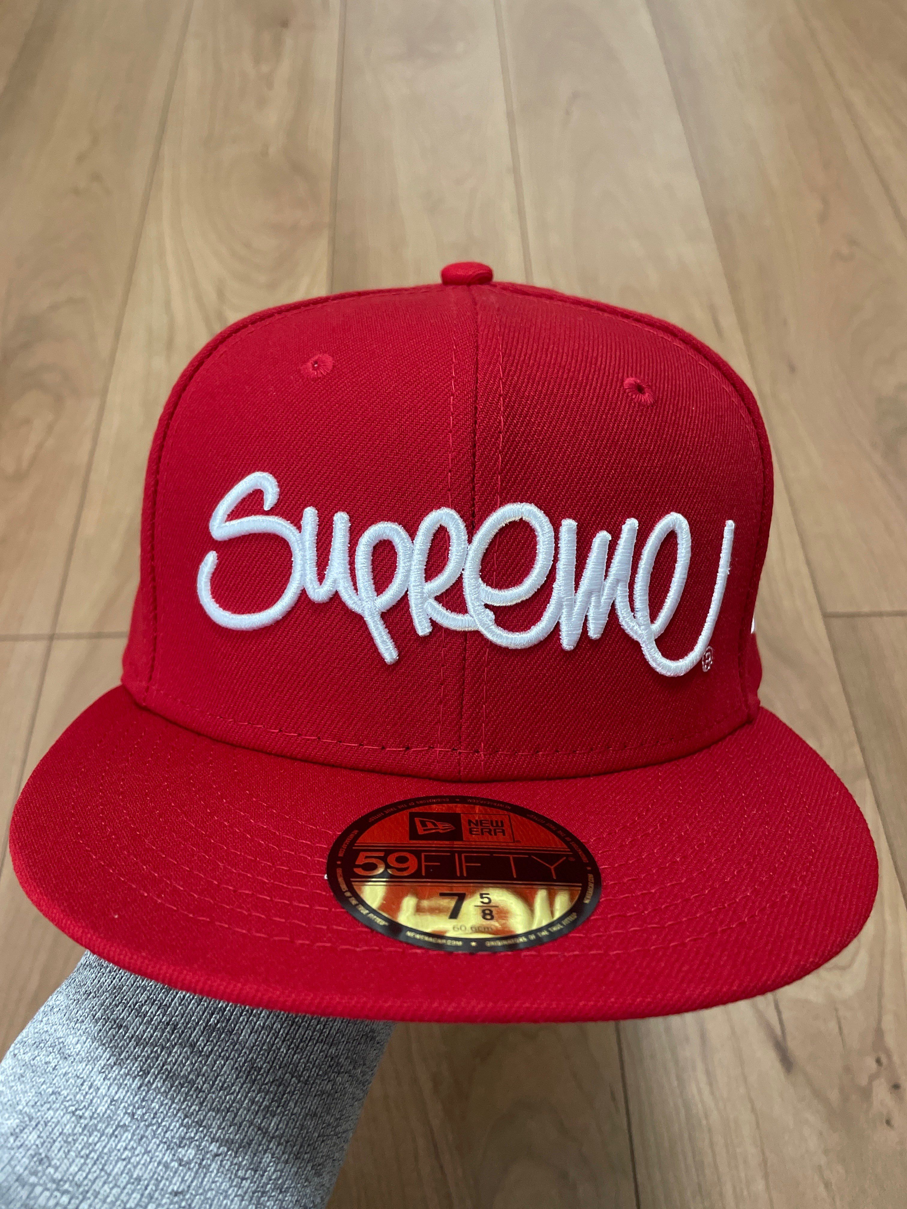 Supreme Handstyle New Era "Red"