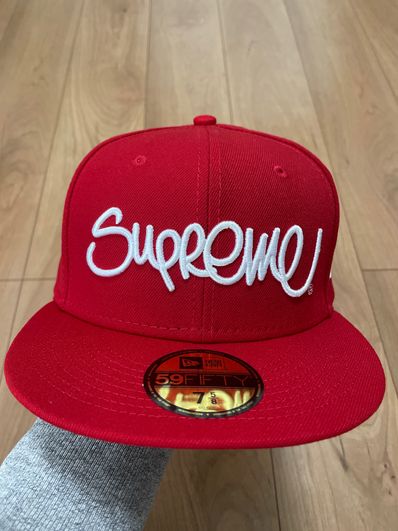 Supreme Handstyle New Era "Red"