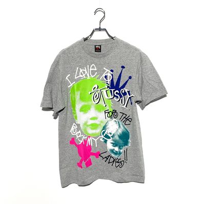 STUSSY I LOVE TO STUSSY TEE Gray