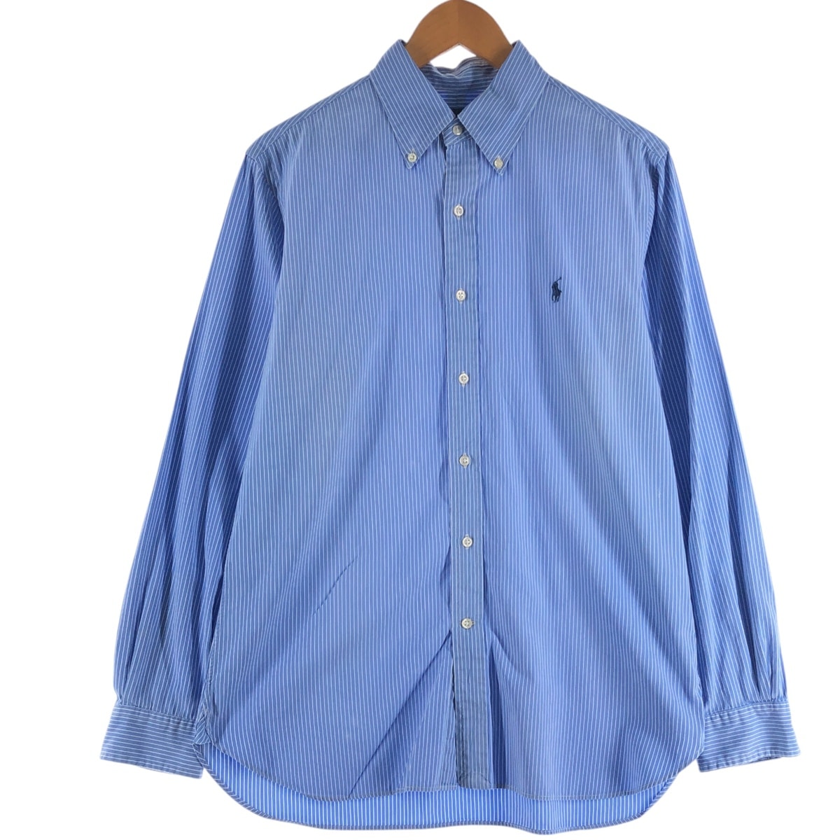古着 ラルフローレン Ralph Lauren 長袖 ボタンダウンストライプシャツ メンズL相当/eaa515395