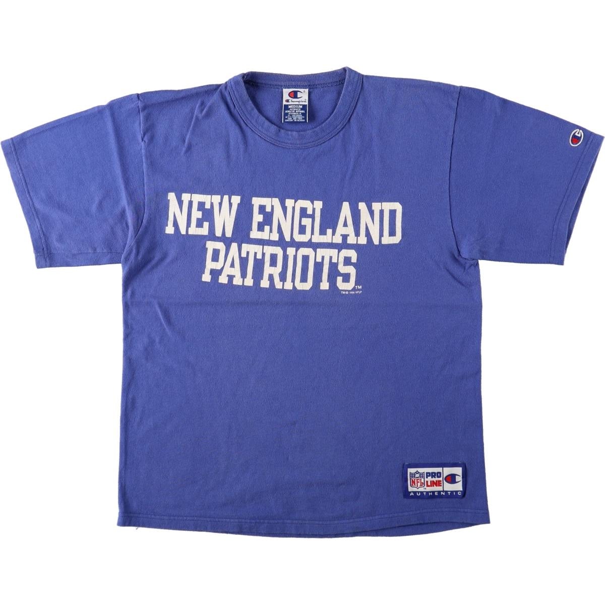 古着 90年代 チャンピオン Champion NFL NEW ENGLAND PATRIOTS ニューイングランドペイトリオッツ スポーツプリントTシャツ メンズM相当 ヴィンテージ/eaa666801