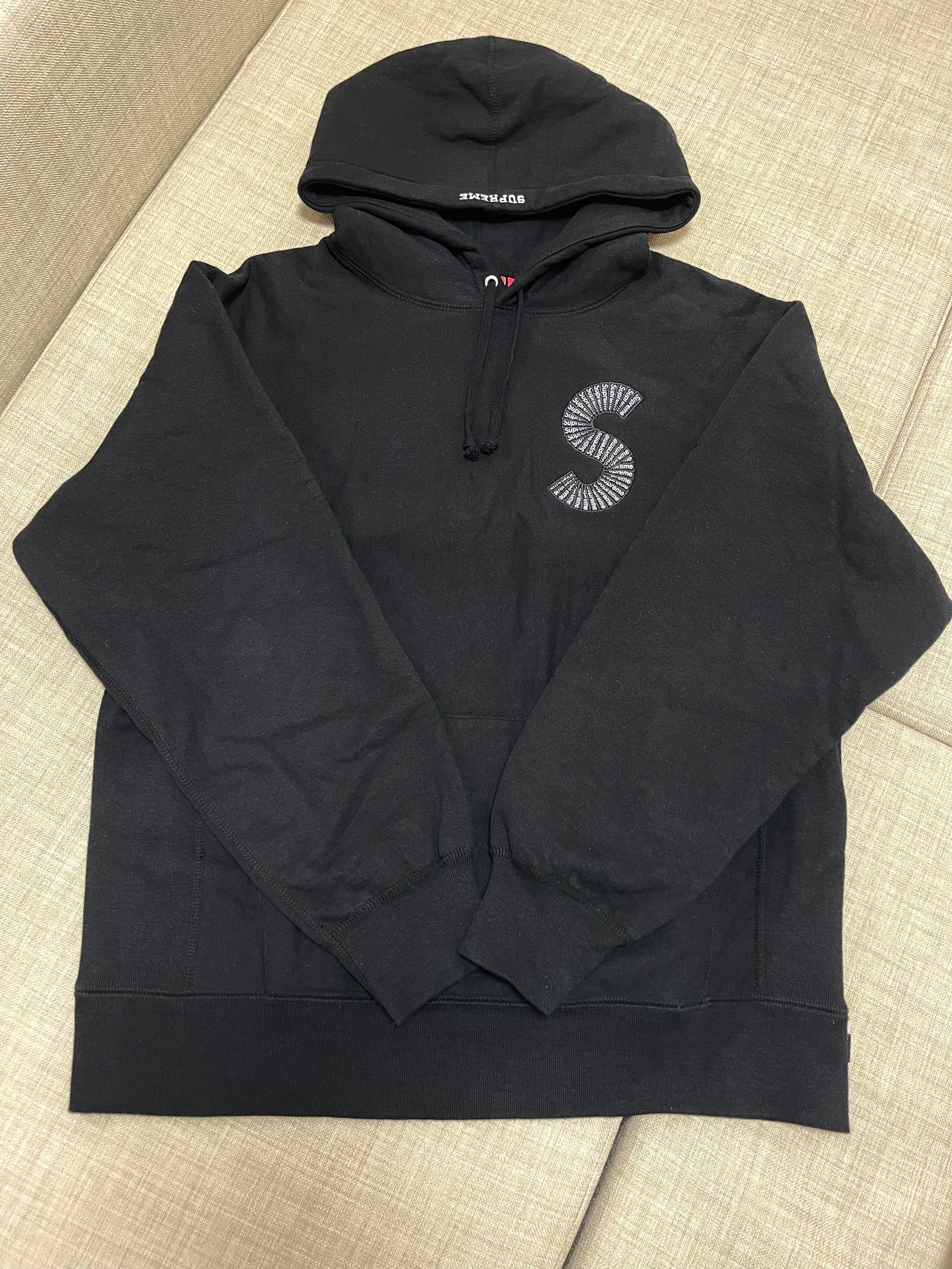 Supreme S Logo Hooded Sweatshirt "Black" (20FW)