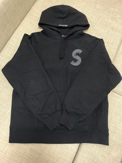 Supreme S Logo Hooded Sweatshirt "Black" (20FW)