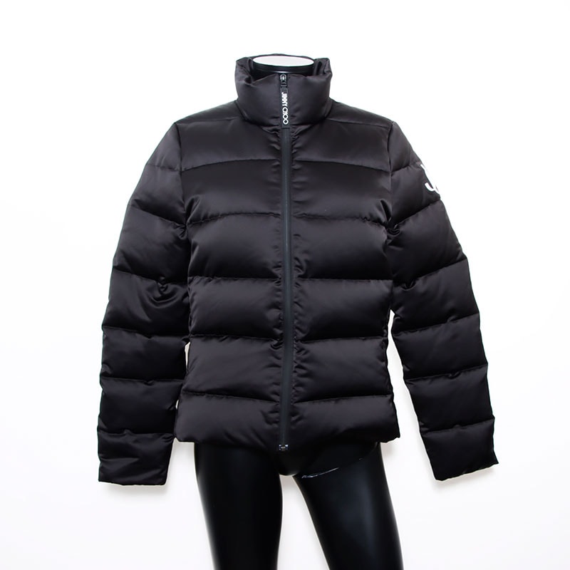 ジミーチュウ JIMMY CHOO ダウン Size:40 ロゴ ダウンジャケット ナイロン【中古】