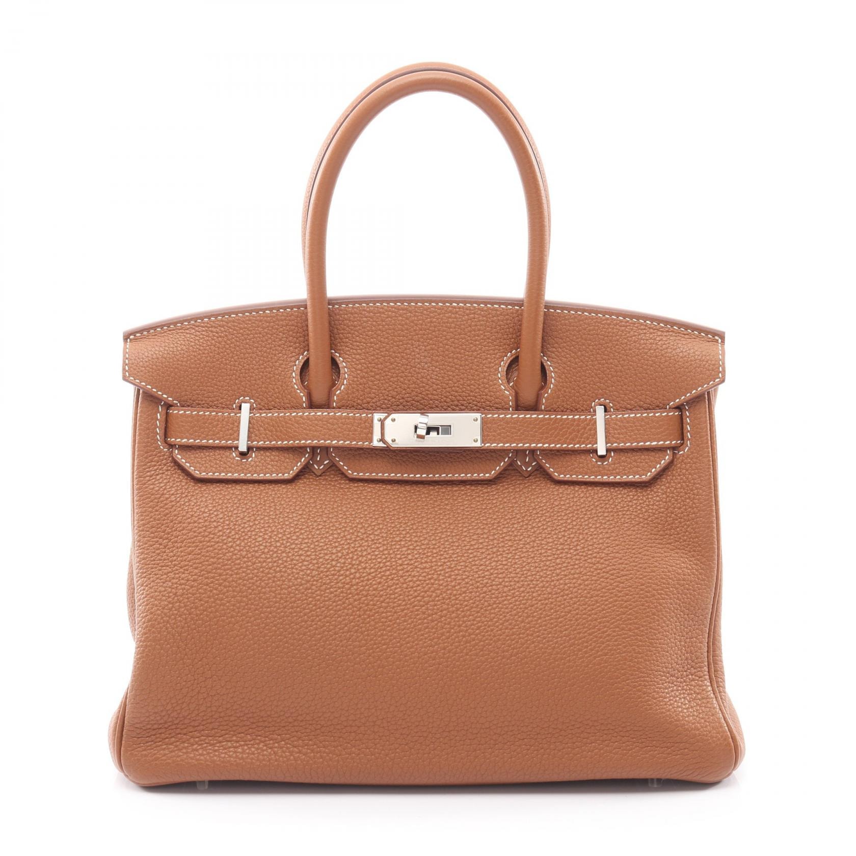 エルメス HERMES バーキン30 ハンドバッグ バッグ レザー トゴ トゴ ゴールド C刻印(2018年製造) レディース ブラウン系 【中古】