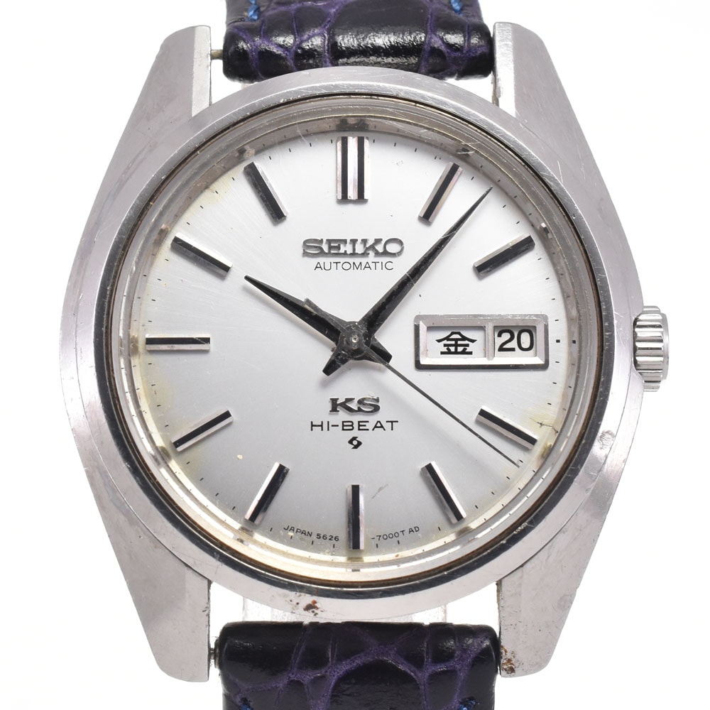 セイコー SEIKO 5626-7000 キングセイコー ハイビート メダリオン シルバー 自動巻き メンズ 腕時計 I#147518