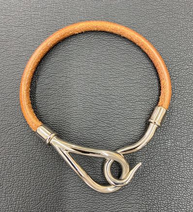 Hermes Jumbo Bracelet "Brown/Silver"