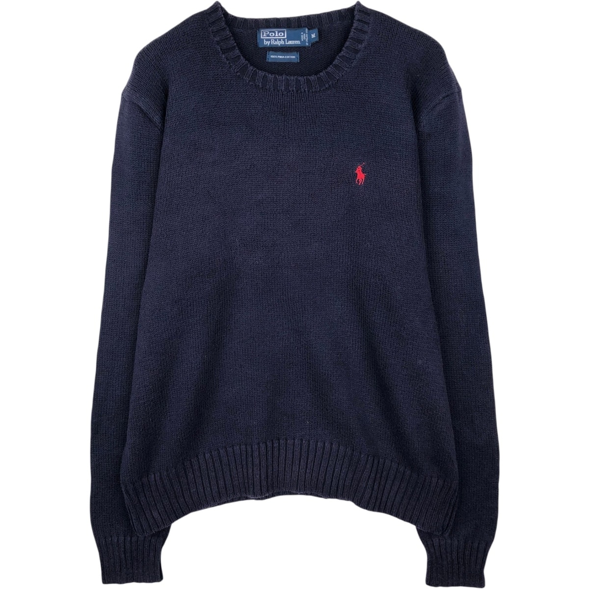 古着 ラルフローレン Ralph Lauren POLO by Ralph Lauren ピマコットンニットセーター メンズM相当/eaa637296