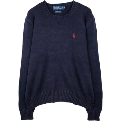 古着 ラルフローレン Ralph Lauren POLO by Ralph Lauren ピマコットンニットセーター メンズM相当/eaa637296